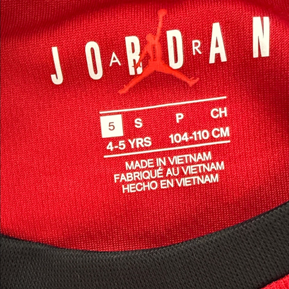 Jordan Kids Red and Black Jersey Tank - Picture 2 of 6